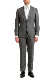 Hugo Boss Men's "Johnstons5/Lenon1" Regular Fit 100% Wool Plaid Two Button Suit