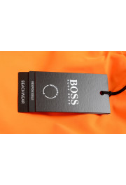 Hugo Boss Men's "Dolphin" Orange Logo Print Swim Board Shorts: Picture 4