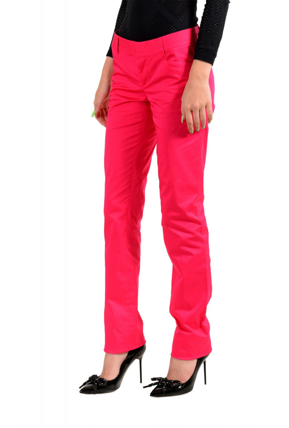 Dsquared2 Women's Bright Pink Flat Front Pants : Picture 2