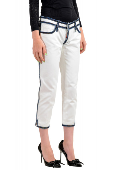 Dsquared2 Women's White Cropped Capri Jeans: Picture 2