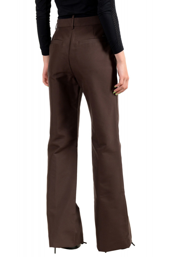 Dsquared2 Women's Dark Brown High Waisted Flat Front Pants : Picture 3