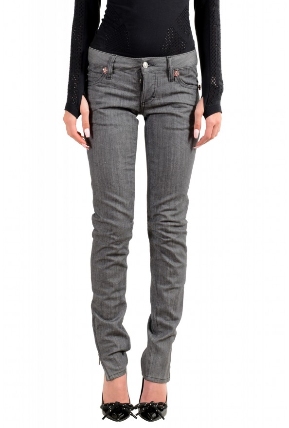 Dsquared2 Women's "Super Slim Jean" Gray Wash Jeans