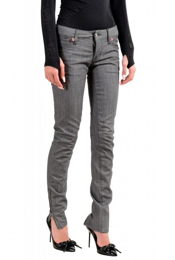 Dsquared2 Women's "Super Slim Jean" Gray Wash Jeans: Picture 2