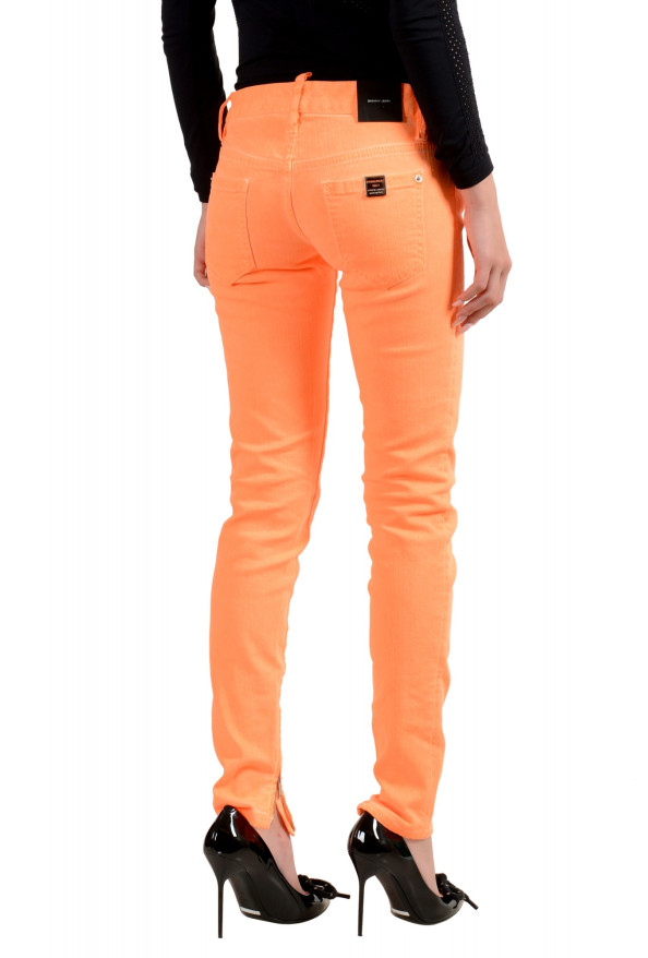 Dsquared2 Women's "Skinny Jean" Colored Orange Jeans: Picture 3