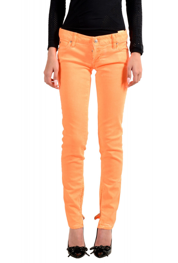 Dsquared2 Women's "Skinny Jean" Colored Orange Jeans