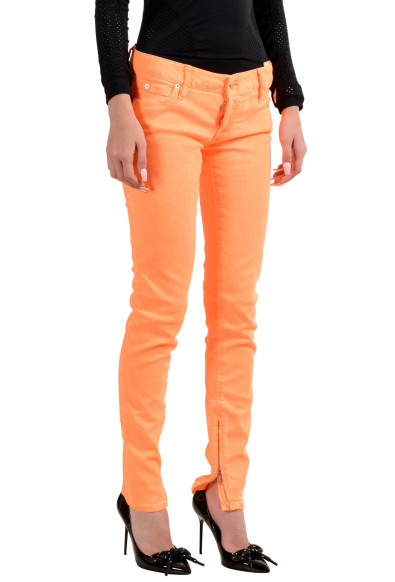 Dsquared2 Women's "Skinny Jean" Colored Orange Jeans: Picture 2