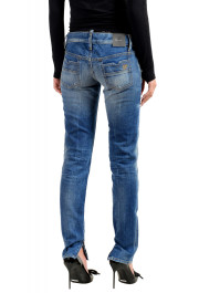 Dsquared2 Women's "Skinny Jean" Distressed Blue Wash Jeans: Picture 3