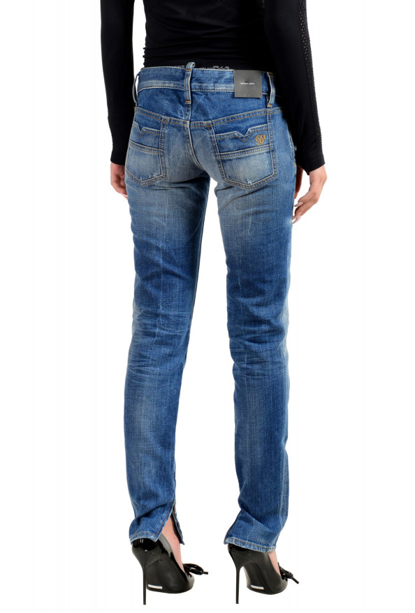 Dsquared2 Women's "Skinny Jean" Distressed Blue Wash Jeans: Picture 3