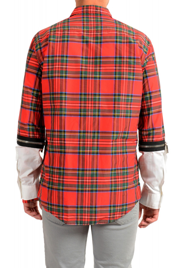 Dsquared2 Men's Multi-Color Plaid Long Sleeve Button Down Shirt: Picture 3