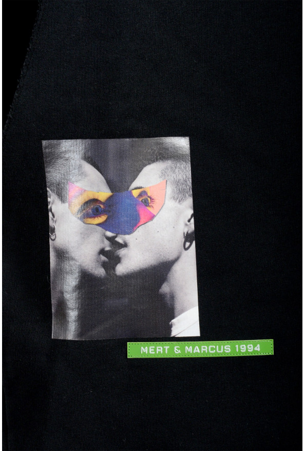 Dsquared2 & "Mert & Marcus 1994" Men's Black Sleeveless Sweatshirt Hooded Vest: Picture 5