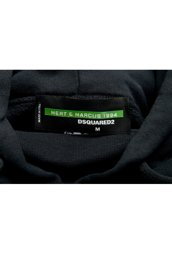 Dsquared2 & "Mert & Marcus 1994" Men's Black Sleeveless Sweatshirt Hooded Vest: Picture 6