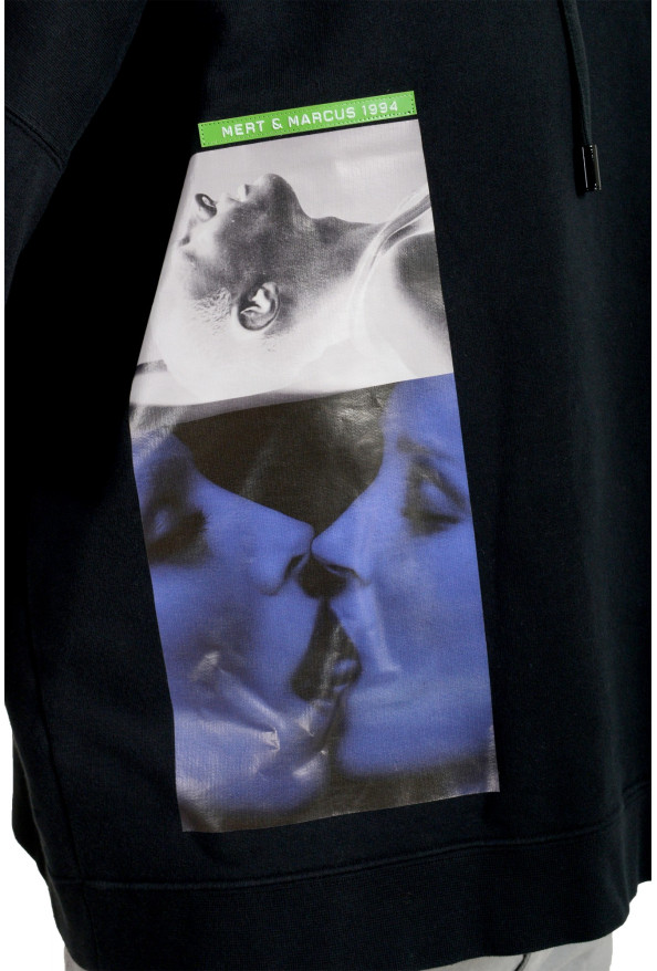 Dsquared2 & "Mert & Marcus 1994" Men's Black Hooded Sweatshirt: Picture 4