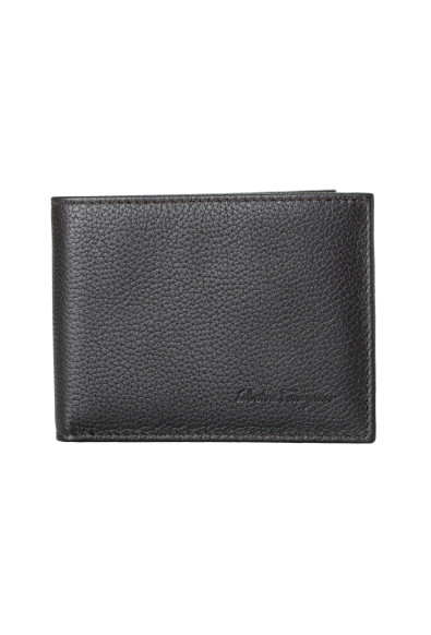 Salvatore Ferragamo Men's Dark Brown 100% Textured Leather Bifold Wallet