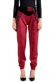 Just Cavalli Women's Multi-Color Elastic Waist Casual Pants
