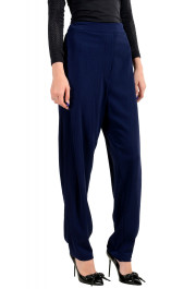 Just Cavalli Women's Dark Blue Elastic Waist Casual Pants: Picture 2