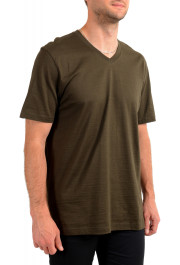 Hugo Boss Men's "Tilson100" Green V-Neck Short Sleeve T-Shirt: Picture 2