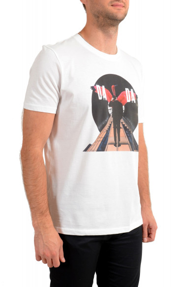 Hugo Boss Men's "Dadaist" White Graphic Print Crewneck T-Shirt: Picture 2