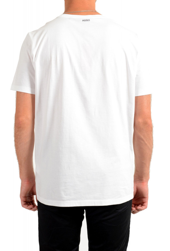 Hugo Boss Men's "Dinge" White Graphic Print Crewneck T-Shirt: Picture 3