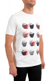Hugo Boss Men's "TApple" White Graphic Print Crewneck T-Shirt: Picture 2