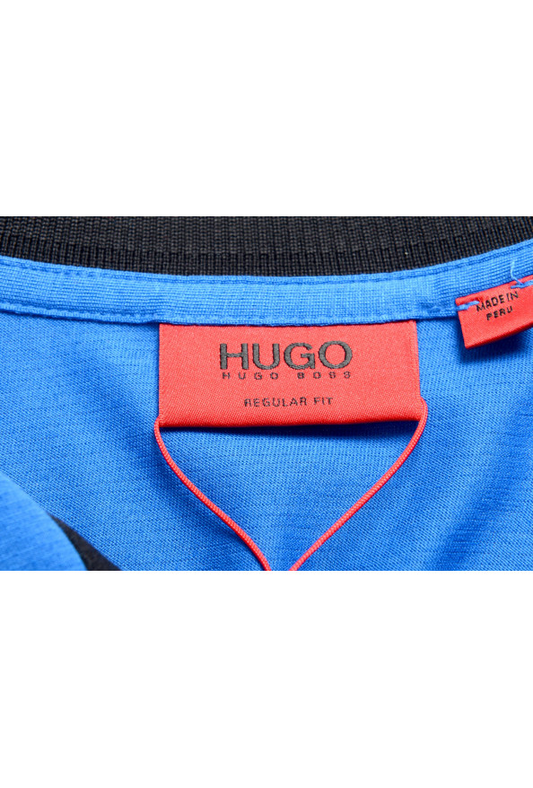 Hugo Boss Men's "Denots202" Blue Crewneck Short Sleeve T-Shirt: Picture 5