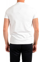Prada Men's UJN555 White Logo Print Embroidered T-Shirt