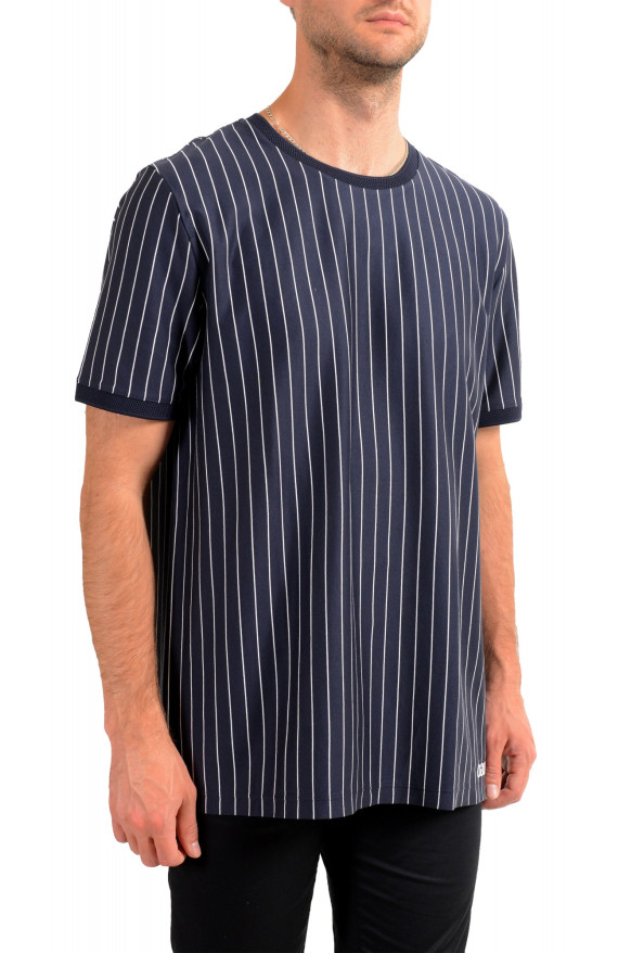 Hugo Boss Men's "Drieste" Blue Striped Crewneck T-Shirt: Picture 2