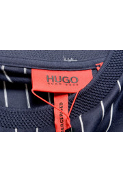 Hugo Boss Men's "Drieste" Blue Striped Crewneck T-Shirt: Picture 5