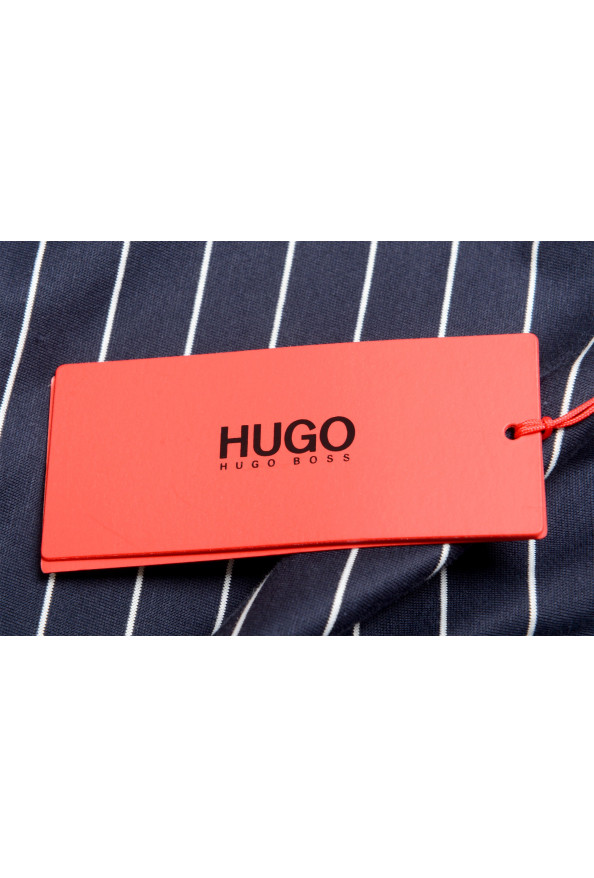 Hugo Boss Men's "Drieste" Blue Striped Crewneck T-Shirt: Picture 6