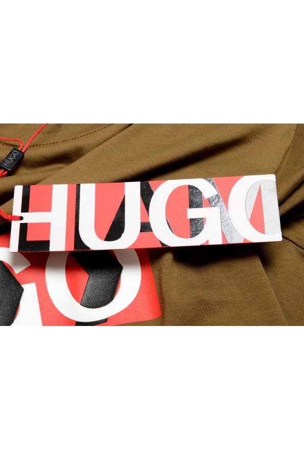 Hugo Boss Men's "Dicagolino_LP1" Olive Logo Print Crewneck T-Shirt: Picture 6