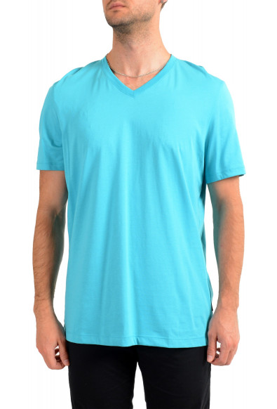 Hugo Boss Men's "Tilson 55" Regular Fit Blue V-Neck T-Shirt