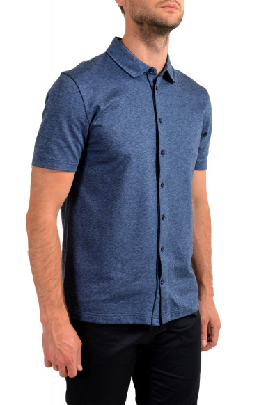 Hugo Boss Men's "Powell 08_B" Blue Short Sleeve Button Down Shirt : Picture 2