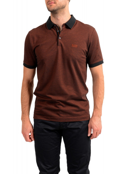 Hugo Boss Men's "Prout 28" Brown Short Sleeve Polo Shirt