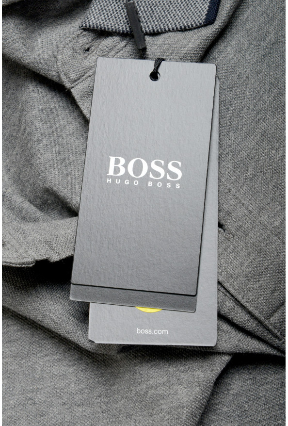 Hugo Boss Men's "Prout 26" Gray Short Sleeve Polo Shirt: Picture 6
