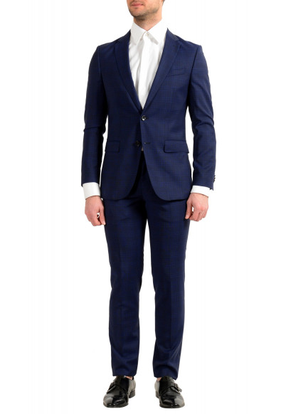 Hugo Boss Men's "Novan5/Ben2" Slim Fit 100% Wool Plaid Two Button Suit