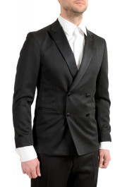 Hugo Boss Men's "Nielsen/Oliwer_1" Black 100% Wool Double Breasted Tuxedo Suit: Picture 5