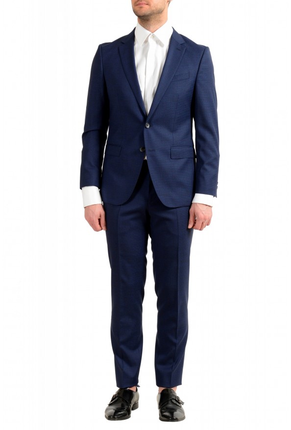 Hugo Boss Men's "Novan5/Ben2" Slim Fit 100% Wool Blue Two Button Suit