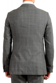 Hugo Boss Men's "Novan5/Ben2" Gray Slim Fit 100% Wool Plaid Two Button Suit: Picture 6