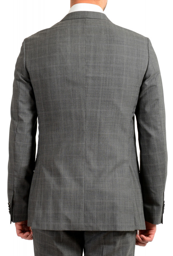 Hugo Boss Men's "Novan5/Ben2" Gray Slim Fit 100% Wool Plaid Two Button Suit: Picture 6