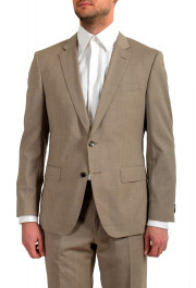Hugo Boss Men's "Huge6/Genius5" Slim Fit 100% Wool Beige Two Button Suit: Picture 4