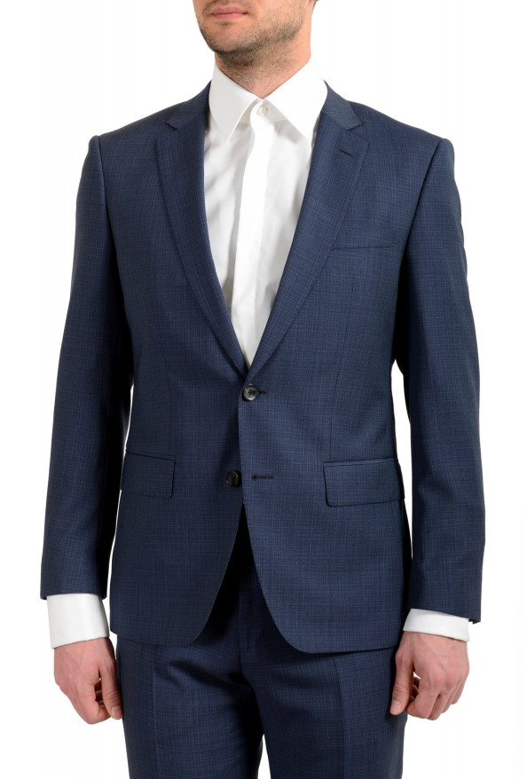 Hugo Boss Men's "Huge6/Genius5" Slim Fit 100% Wool Blue Two Button Suit: Picture 4