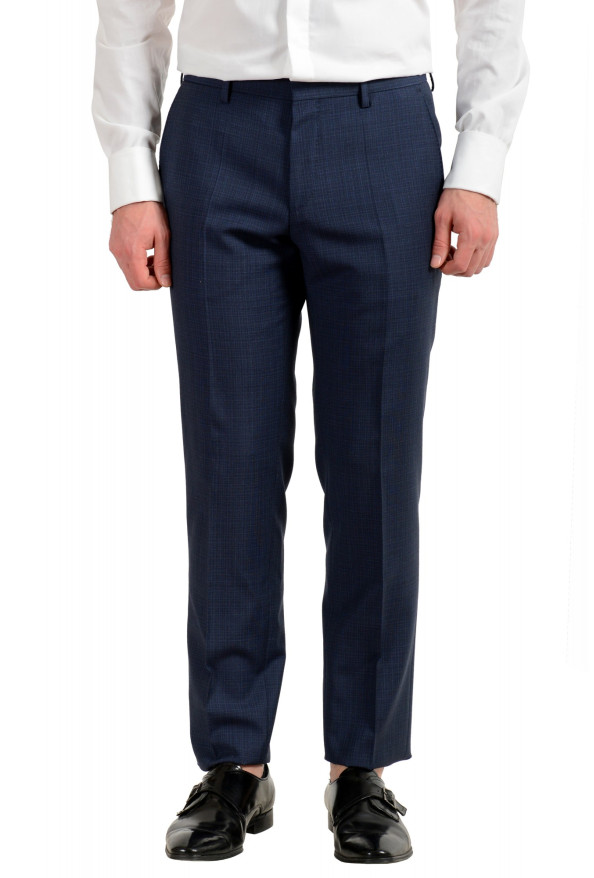 Hugo Boss Men's "Huge6/Genius5" Slim Fit 100% Wool Blue Two Button Suit: Picture 8