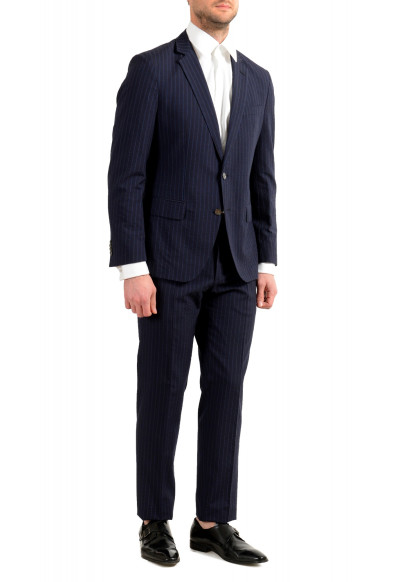 Hugo Boss Men's "Helford/Gender3" Slim Fit Blue Striped Wool Two Button Suit: Picture 2