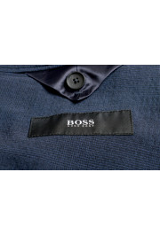 Hugo Boss Men's "Nalton1/Ben2" Slim Fit Blue Wool Plaid Two Button Suit: Picture 12