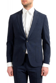 Hugo Boss Men's "Nalton1/Ben2" Slim Fit Blue Wool Plaid Two Button Suit: Picture 4