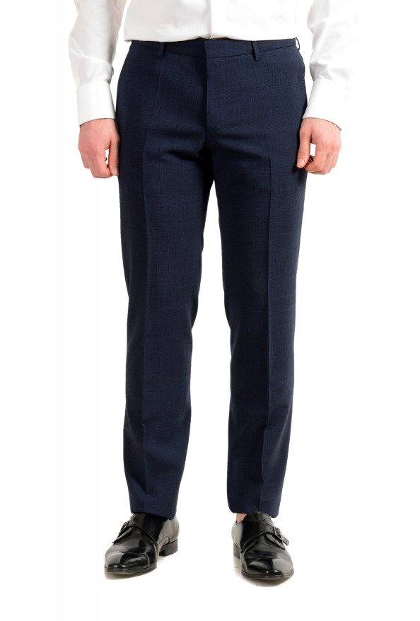 Hugo Boss Men's "Nalton1/Ben2" Slim Fit Blue Wool Plaid Two Button Suit: Picture 8
