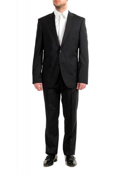 Hugo Boss Men's "Phoenix/Madisen" Comfort Fit 100% Wool Black Two Button Suit