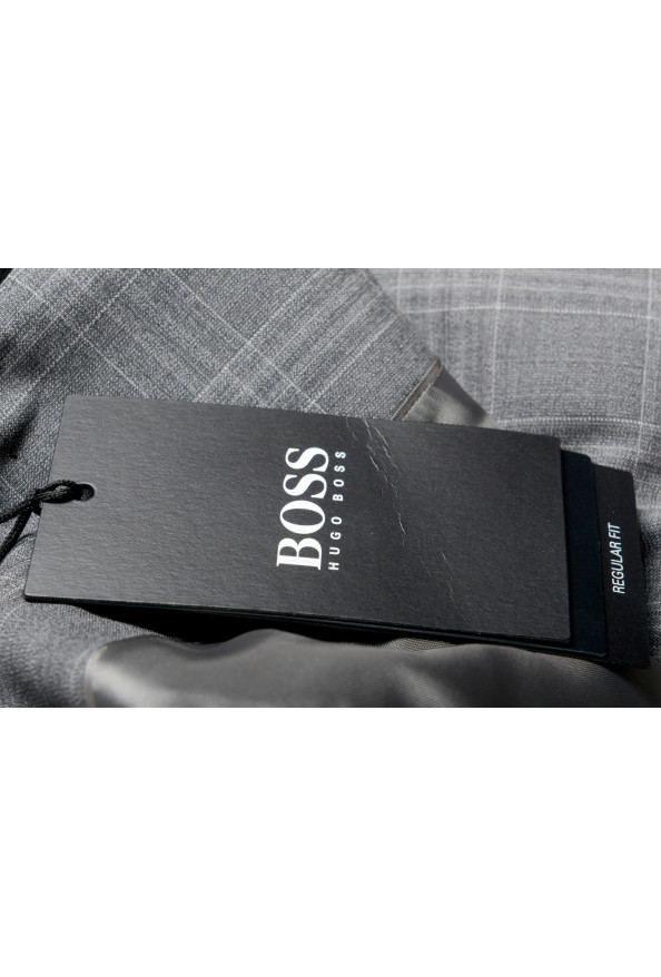 Hugo Boss Men's "Jeckson/Lenon1" Regular Fit 100% Wool Plaid Two Button Suit: Picture 11