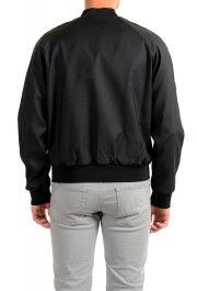 Dsquared2 Men's Black Wool Silk Embellished Full Zip Windbreaker Jacket: Picture 3
