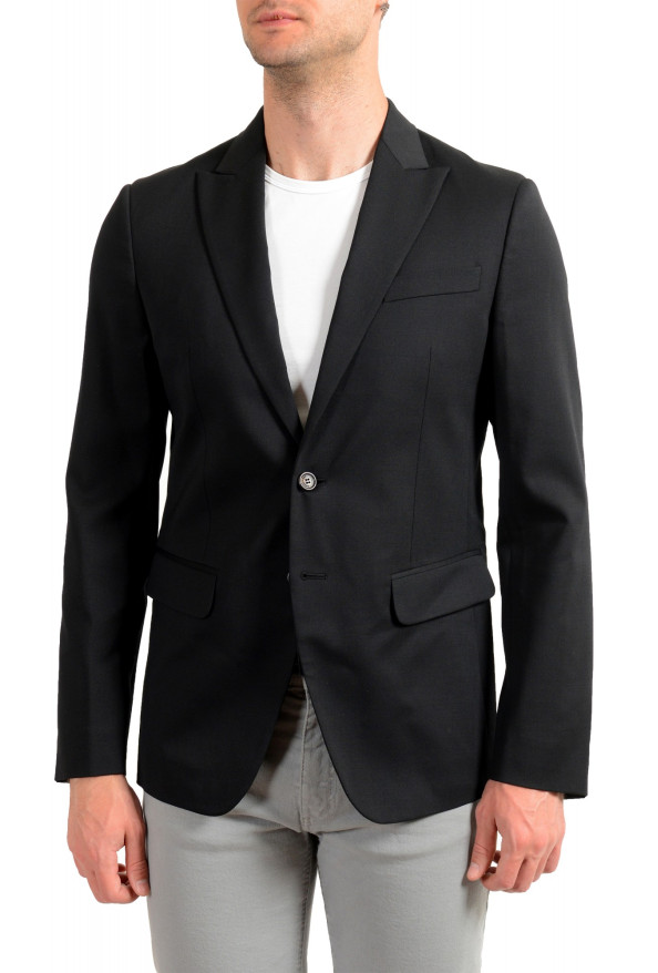Dsquared2 Men's Black Wool Two Button Sport Coat Blazer