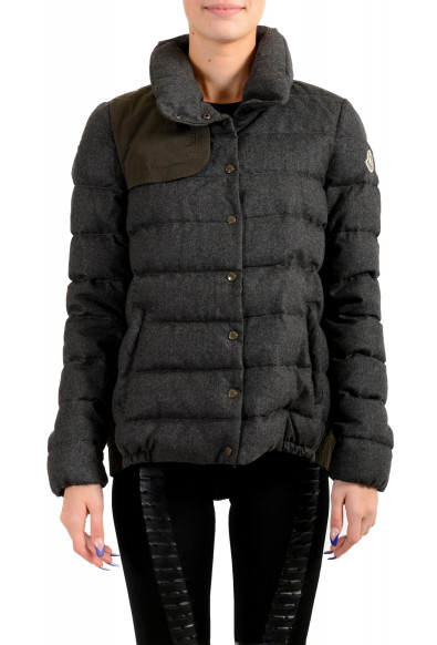 Moncler Women's "SEI" Gray 100% Wool Down Parka Jacket